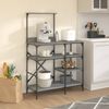 vidaXL Bäckerregal Grau Sonoma 90x40x132 cm Holzwerkstoff und Metall 845419 Bild 3