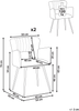 Esszimmerstuhl 2er Set SANILAC Samtstoff Pastellrosa Bild 2