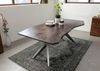Baumtisch Akazie 200x100x76 grau lackiert Beine anthrazit glänzend FREEFORM 4 #45 Bild 2