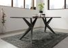 Baumtisch Akazie 200x100x76 grau lackiert Beine anthrazit glänzend FREEFORM 4 #45 Bild 4