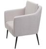 Lounge-Sessel HWC-H93a, Sessel Cocktailsessel Relaxsessel ~ Stoff/Textil creme-beige Bild 3