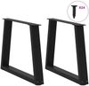 vidaXL Couchtischbeine V-Form 2 Stück Schwarz 70x(42-43,3) cm Stahl 4012556 Bild 3