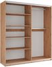 Kleiderschrank Sitakiz 203 (Farbe: Artisan Eiche / Artisan Eiche + Schwarz) Bild 3