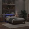 vidaXL Bettrahmen mit LED Artisan-Eiche 135 x 190 cm Holzwerkstoff 3333955 Bild 3