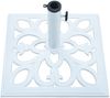 vidaXL Sonnenschirmständer Weiß 12 kg 49 cm Gusseisen 47867 Bild 5