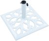 vidaXL Sonnenschirmständer Weiß 12 kg 49 cm Gusseisen 47867 Bild 4