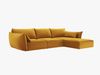 Micadoni Ecksofa Kaelle 4-Sitzer Rechts Samt Bluvel Gelb Bild 2