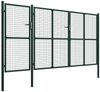 vidaXL Gartentor aus Stahl 400 x 200 cm Grün 144315 Bild 2