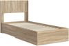 vidaXL Bettgestell mit Stauraum und Kopfteil Sonoma-Eiche 75x190 cm 3414525 Bild 4