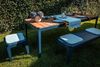 Bended Table Wood 220cm Grau-Blau Bild 5
