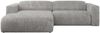 Ecksofa PASADENA, freistehendes Ecksofa, breite Armlehnen, Federsitz - links - Hellgrau Cord Bild 5