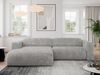Ecksofa PASADENA, freistehendes Ecksofa, breite Armlehnen, Federsitz - links - Hellgrau Cord Bild 2