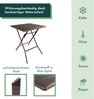 Klapptisch in Holz-Optik, braun, Balkontisch mit Tischplatte 62 x 62 cm (L x B) Bild 5