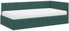 vidaXL Eckbettgestell mit Matratze mit Kopfteil 2 pcs Grün Samt 3393940 Bild 4