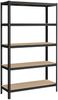 Songmics Schwerlastregal mit 5 Ablagen, Stahl / MDF, Schwarz, 200 x 60 x 120 cm Bild 2