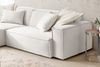 KAWOLA Sofa SAMU Ecksofa Feincord weiß Recamiere links 72 x 168 x 276 cm Bild 5
