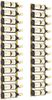 vidaXL Wand-Weinregal für 12 Flaschen 2 Stk. Golden Eisen 340882 Bild 3