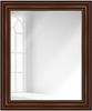 WANDStyle Wandspiegel H017 aus Massivholz in Nussbaum-Optik mit Goldkante 50 x 60 cm im Stil Antik Bild 2