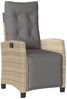 vidaXL 3-tlg. Bistro-Set mit Kissen Beigemischung Poly Rattan 365253 Bild 4