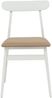 vidaXL Esszimmerstuhl 2 pcs Weiß und Braun Massives Gummiholz 42020490 Bild 5