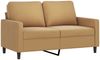 vidaXL 2-Sitzer-Sofa Braun 120 cm Samt 359196 Bild 2