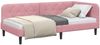 vidaXL Eckbettgestell Rosa 90 x 190 cm Samt 42016599 Bild 3