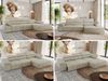 Mks Möbel 'RILASSO' Ecksofa, mit Relax-funktion, Elektrisch verstellbarer Sitz, L-förmige Ecke mit Armlehnen, Wellenfeder, Beige, Velours, rechts Bild 2