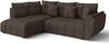 AX LIVING Couch mit Bettfunktion Corleone braune Ecksofa in L Form 268 Bild 2