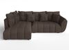 AX LIVING Couch mit Bettfunktion Corleone braune Ecksofa in L Form 268 Bild 5