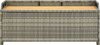 vidaXL Gartenbank mit Stauraum 120 cm Poly Rattan Grau 46481 Bild 4