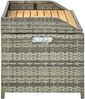 vidaXL Gartenbank mit Stauraum 120 cm Poly Rattan Grau 46481 Bild 5