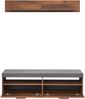TV-Lowboard und Wandboard Indy in Used Wood Shabby und Matera grau 140 cm Bild 3