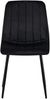 Stuhl LENZ Samt - 88x45x53cm, schwarz, Metall Gestell Stühle Esszimmerstühle Stuhl Esszimmer Esstisch Stühle Küchenstuhl Bild 3