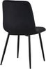 Stuhl LENZ Samt - 88x45x53cm, schwarz, Metall Gestell Stühle Esszimmerstühle Stuhl Esszimmer Esstisch Stühle Küchenstuhl Bild 5