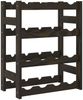vidaXL Weinregal für 16 Flaschen Schwarz Massivholz Kiefer 373400 Bild 5