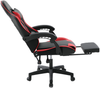 Delman Bürostuhl Gaming Stuhl Gaming Sessel Ergonomischer Gamer Stuhl mit Fußstütze Kopfstütze Gaming Chair 0060 Rot Bild 4
