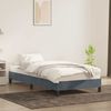 vidaXL Bettgestell ohne Matratze Dunkelgrau 100x220 cm Samt 4101392 Bild 3