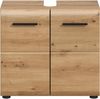 welltime Waschbeckenunterschrank FLORENZ, Breite 60cm, 1 Einlegeboden, 2 Fächer (1-St, TOPSELLER) mit Siphonausschnitt, Badmöbel, Badschrank, Schrank, Kommode, Bad Bild 3