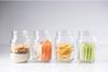 Kilner Glas 0.5 L. Snack on the go, mit Dressing/Sauchen Einsatz, 8,5x8,5x13,5 cm Bild 2