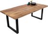 Esstisch Baumkante massiv Mango 180 x 90 U-Gestell schwarz CALI 140107046 Bild 2
