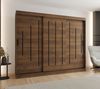 ABIKS MÖBEL Schwebetürenschrank RUBINO Y 250 Schlafzimmerschrank mit Schiebetüren Kleiderstange Regale Bild 3