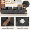 Big-Sofa mit Mehrfachsteckdosen und Stauraum, USB und Type-C, 4-Sitzer, inkl. loser Rückenkissen, Cord Bezug Bild 4