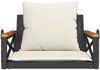 vidaXL Hängesessel mit Kissen Schwarz 63x62x40 cm Poly Rattan 368173 Bild 4
