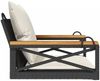 vidaXL Hängesessel mit Kissen Schwarz 63x62x40 cm Poly Rattan 368173 Bild 5