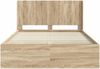 vidaXL Bettgestell mit Stauraum und Kopfteil Sonoma-Eiche 120 x 190 cm 3413879 Bild 5
