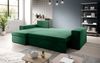 Designer Sofa Denver mit Schlaf- und Klappfunktion Samt Gruen Links Bild 3