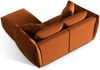 Micadoni Modulares Sofa Chris 4-Sitzer Samt Terrakotta Bild 4