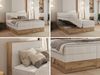 MKS MÖBEL Boxspringbett WOOD CLASSIC KING (Packung, Set, Topper T25/Visco, hohe Kopfteil, Multipocket-Matratze), Polsterbett, zwei Bettkästen, Möbelplattenelementen Bild 3