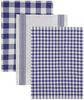 OTTO home Geschirrtuch Ravven, (Set, 3-tlg, 3er Set), 100 % Baumwolle, 70 × 50 cm, 3er-Set, Farbauswahl, Karo, Streifen Bild 2