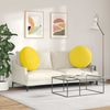 vidaXL Sitzkissen 2 pcs Helles Gelb Ø80 x 29 cm Stoff 42014240 Bild 4